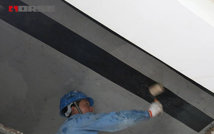 Karbon fiber kumaş ile döşeme çatlak onarımı