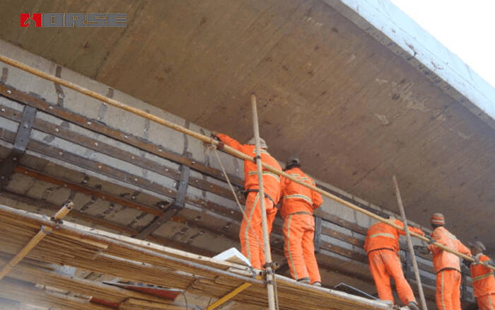 Steel plate reinforced bridge