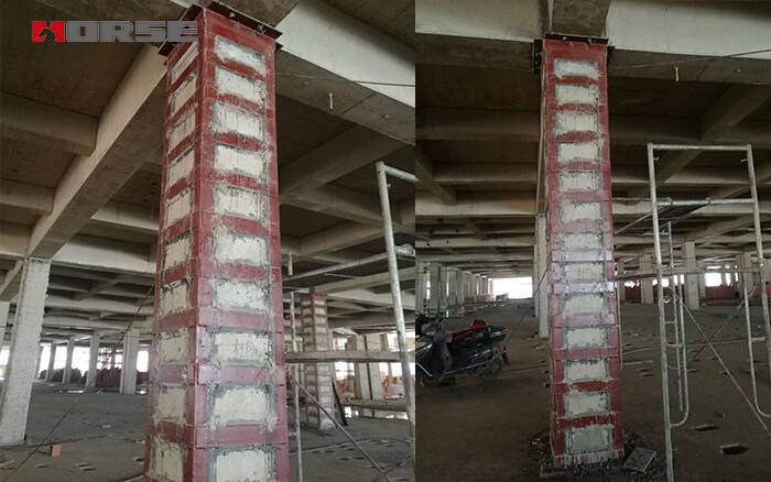 Beton kolonların yapıştırıcı ile yapıştırılmış çelik plakalarla güçlendirilmesi Beton kolonların yapıştırıcı ile yapıştırılmış çelik plakalarla güçlendirilmesi