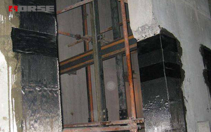 300 gr karbon fiber takviyeli polimer (CFRP) sargı ile açılış iyileştirmesi 300 gr karbon fiber takviyeli polimer (CFRP) sargı ile açılış iyileştirmesi