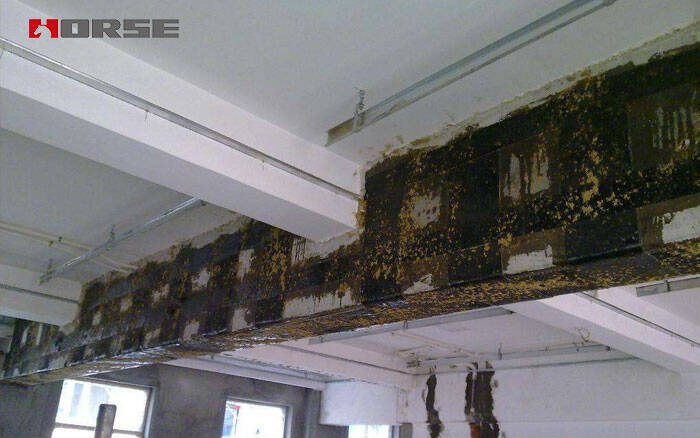 karbon fiber kumaşla güçlendirilmiş kiriş