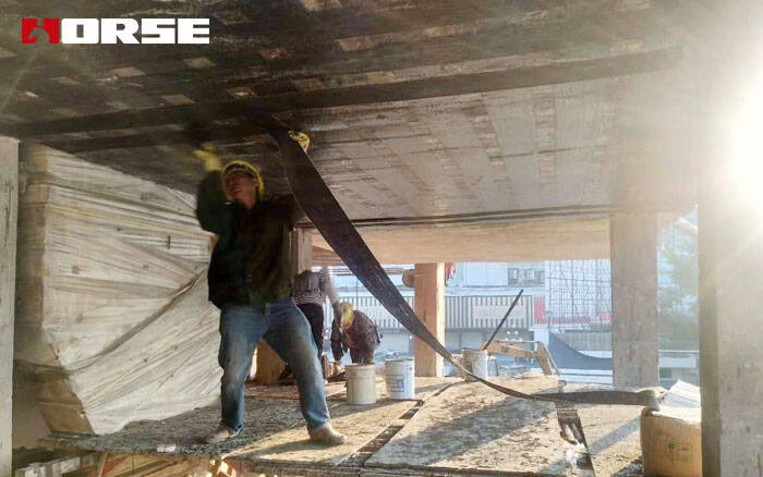 beton levhalar için karbon fiber takviyesi