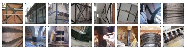 Karbon lif ile taş ve karışık yapıların güçlendirilmesi