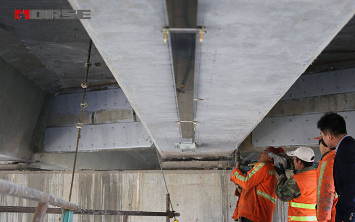 Prestressed Carbon Plate reinforced bridge