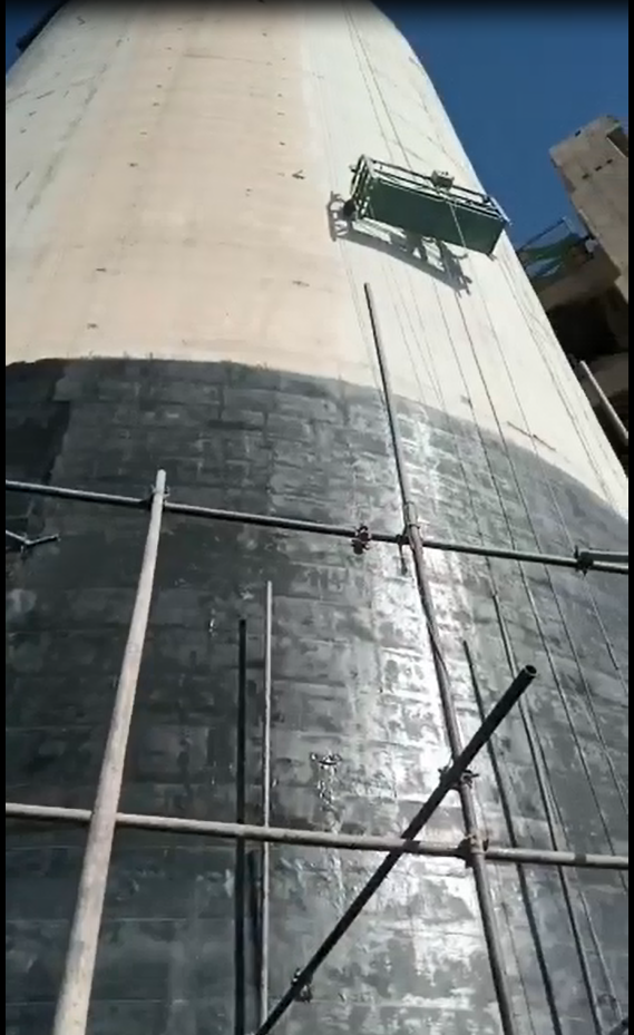 Beton Kulenin Karbon Fiber Takviyesi Beton Kulenin Karbon Fiber Takviyesi