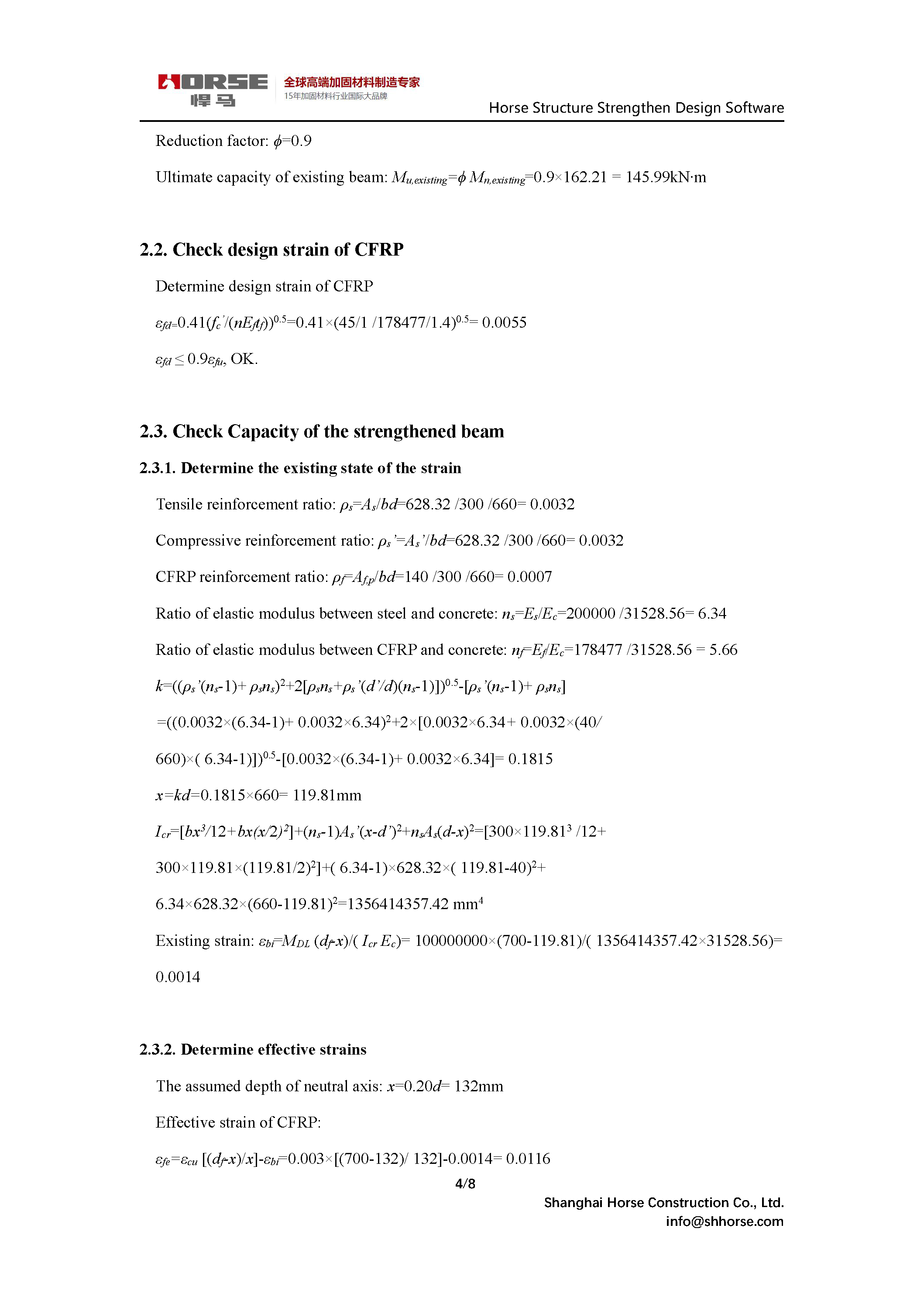 At FRP Tasarım Yazılımı - RC Kirişlerinin Esnek Güçlendirme