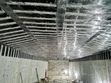 Karbon fiber levha ile tünel takviyesi